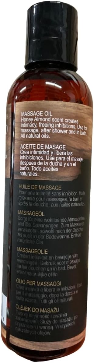 Intimate Earth Massage Oil, Almond, 4 Ounce