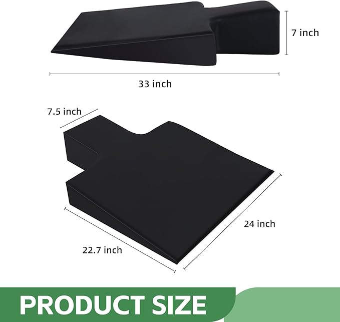 Pilates Wedge, Large Upholstered Wedge for Pilates Refromer, Pilates Reformer Wedge for Increased Strength and Stability, Wedge Pad for Home Gym Or Studio Use