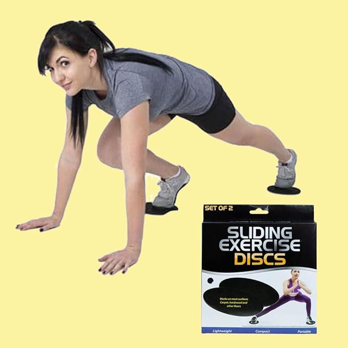 Sliding Exercise Discs Tone or Strengthen for Core and AB Workout Sliders Sport Full Body Workout
