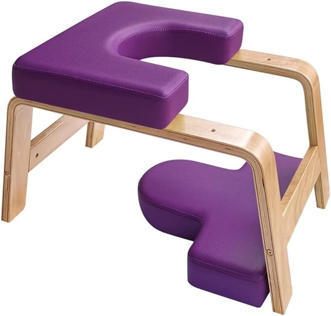 Yoga Headstand Bench Stool - Meditation Chair for Adults, Handstand Support, Pilates Auxiliary Chair, Yoga Practice Aid for Stability and Comfort