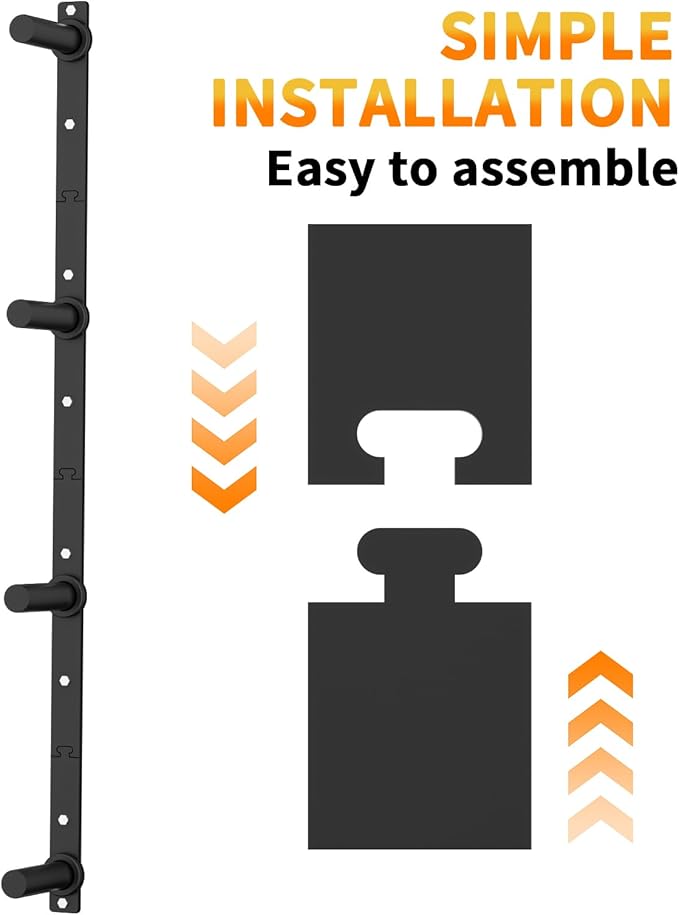EVERYMATE Weight Plate Storage Rack, Olympic Weight Plate Holder, Bumper Plate Storage, Home Gym Organizer