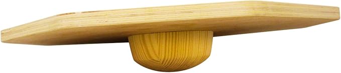 Trademark Innovations Wood Octagonal Therapy Exercise Balance Board Wobble Rocker
