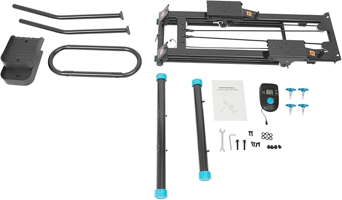 Stair Stepper for Home Gym, Vertical Climber Machine with Adjustable Handrail Height, Folding Vertical Climber Step Fitness Equipment with LCD Screen for Bedrooms Apartments
