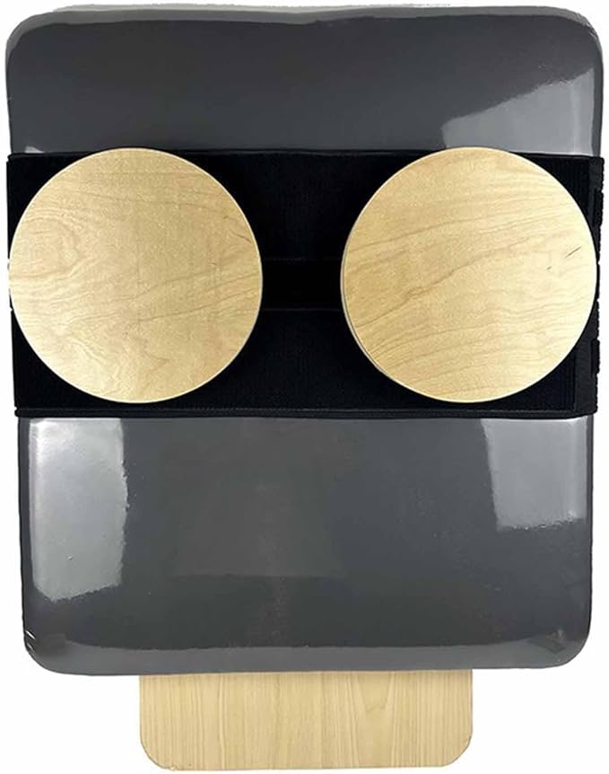 Rotating Discs Twisting Board for Pilates Reformers - Wooden Rotator Discs for Core Training, Balance Exercise, Physical Therapy, Compact 7.87x5.91x3.15 inch