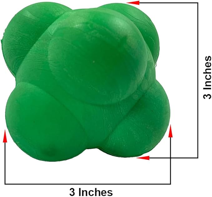 Agility Bounce Reaction Ball for Exception Hand Eye Coordination Large Green