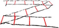 7M 14 Rung Agility Ladder, Fixed Distance PP Material Training Equipment with Angle for Soccer Football Fitness Speed Training