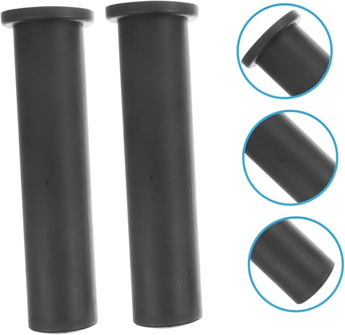 Milisten Barbell Handle Grip Flat Plastic Sleeve 5pcs Set with 48/50mm Butterfly Clips for Strength Training Gym Equipment Attachments
