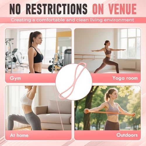 2026 New Figure 8 Resistance Bands with Handles | 3-Level Strength Training Bands for Women & Men | Ideal for Arm, Back, Shoulder Workouts, Yoga & Pilates