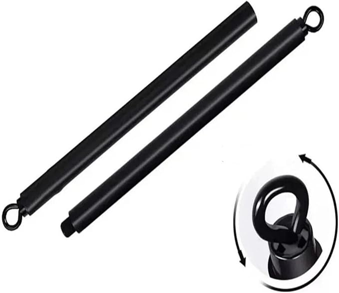 Pilates Bar Resistance Bar, Portable Steel Body Sculpting Stick for Home Yoga & Workout, Adjustable 2 or 3 Section Tension Rods for Strength Training