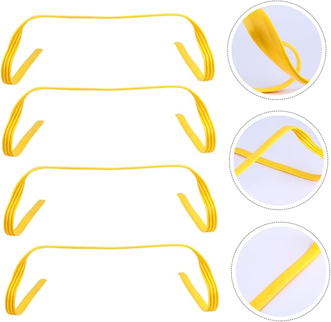 4Pcs Agility Hurdles for Outdoor Training Durable Pe Speed Training Equipment for Adults Jumping Flexibility and Coordination for Soccer Fitness Workouts