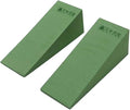 2 Pieces Yoga Foam Wedge Blocks, EVA Wedge Block for Heel Stretching, Back Support, Calf Stretcher Slant Board for Yoga Pilates Exercise