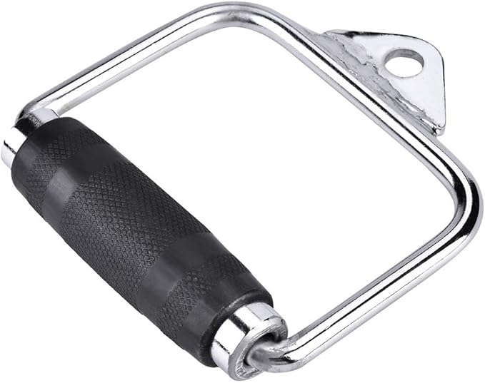 High Strength Single Extension Stirrup Handle for Gym Exercise Cable Equipment Attachment Perfect for Home and Gym Training Comfortable Rubber Grip Fits Any Cable