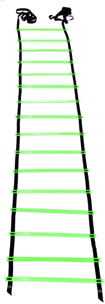 BAFOVY 16 Rung Agility Ladder, Adjustable Flat Plastic Rungs with Durable Nylon Straps, for Football Rugby Tennis Baseball Speed Training
