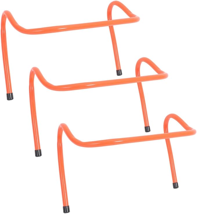 3pcs Agility Speed Hurdles Training Equipment 15cm Plastic Football Soccer Track Hurdles for Youth Sports Conditioning and Coordination Drills
