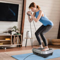 Vibration Exercise Machine with Resistant Bands Remote Control Whole Body Vibration Platform Workout Equipment