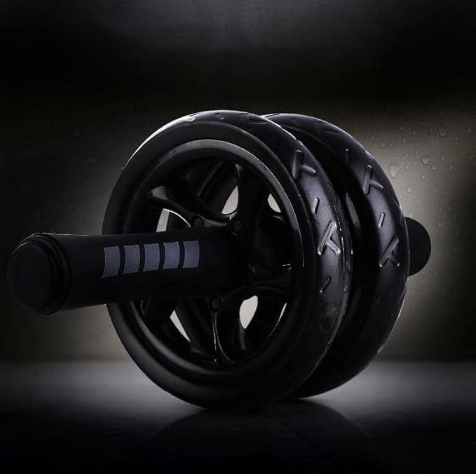 Ab Roller Wheel 2 Types Ab Roller No Noise Ab Wheel, Easy to Assemble, Abs Workout Equipment for Abdominal & Core Strength Training, Home Gym Exercise Wheels for Men & Women