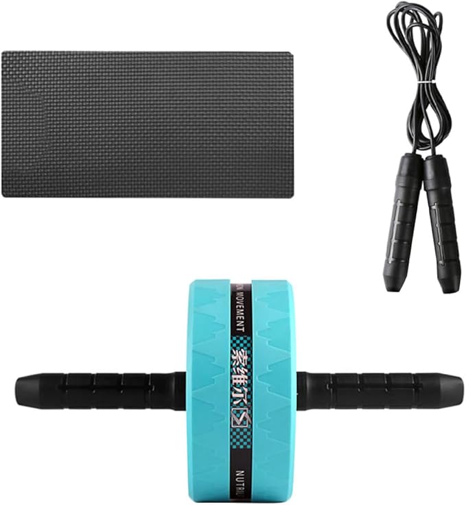 UPKOCH Ab Roller Wheel Exercise Roller Wheel Set with Knee Pad and Jump Rope for Core Strength Training and Abdominal Workouts at Home and Gym