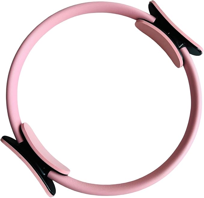Pilates Ring, Flexible Ring Fitness 14" Yoga Rings Magic Circle with Dual Padded Handles, Fitness Circle for Toning Arms, Thighs/Legs & Core Home Exercise Equipment
