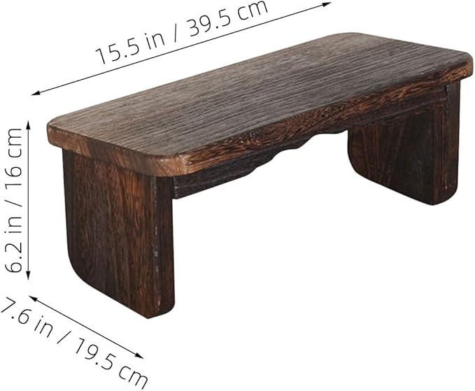 Cabilock Meditation Bench: Prayer Kneeler Wooden Kneeling - Portable Zen Stool Solid Wood for Meditation Tearoom and Worship Church Use