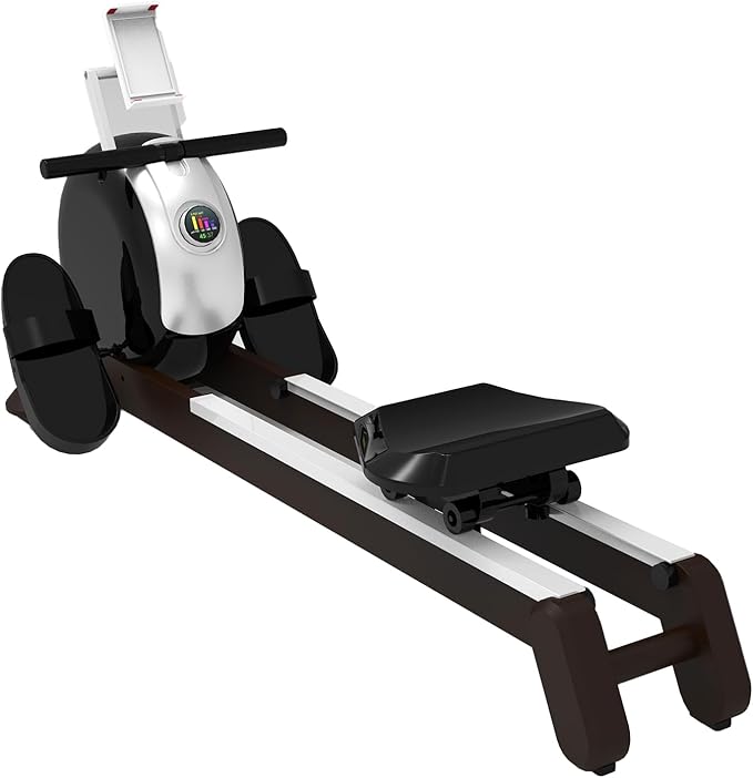 Rowing Machine for Home Use, Magnetic Rower Machine with Quiet Resistance, LCD Monitor Foldable Rower, 350lb Weight Capacity, Burn Fat & Sculpt Muscles