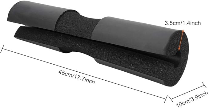 Acouto Barbell Squat Pad Weightlifting Dumbbell Barbell Grips Protector Neck & Shoulders Thick Foam Pad Strength Training Equipment Attachments