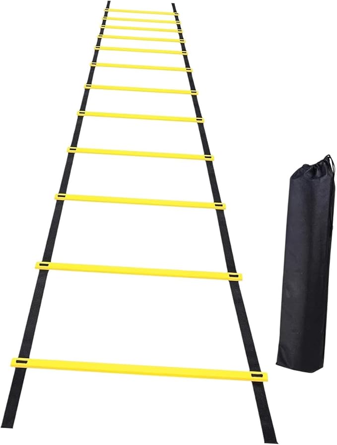 Football Agility Ladder Speed Ladder Portable Stairs Fitness Training Jumping Hurdles with Storage Bag Outdoor Sports Folding