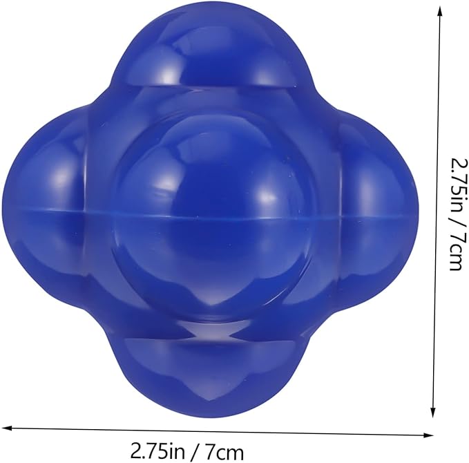 Agility Training Reaction Ball Hexagonal Silicone Exercise Ball for Fitness Speed and Coordination Training Indoor Sports Gear for Ages