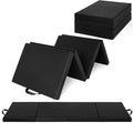 GarveeLife 6x2Ft Folding Gymnastics Mat, Exercise Mats & Gymnastics Tumbling Mats, Thick Portable Home Gym Floor Pad for Yoga, Pilates, Aerobics & Martial Arts Training, Four Pads Folding design