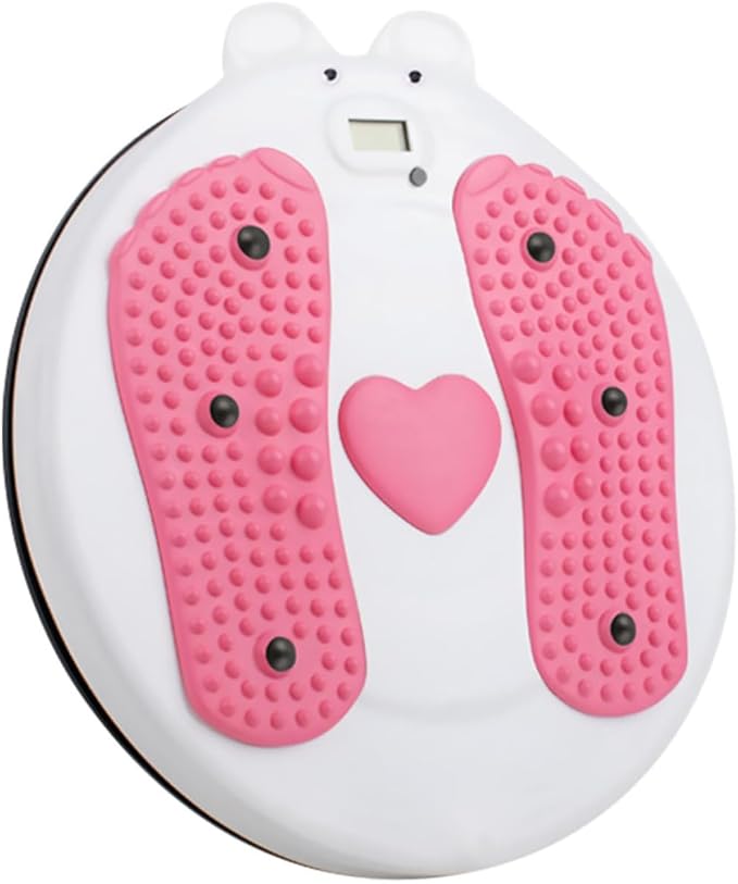 Milisten Twist Waist Disc Fitness Board with Magnetic Resistance, Wriggled Foot Massage Plate for Home Workout and Weight Loss, Female Waist Trainer Exercise Equipment
