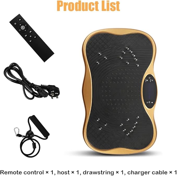 Vibration Plate Exercise Machine,Whole Body Vibration Platform Machine,Fitness Vibration Trainer for Weight Loss Shaping Toning Home Gym