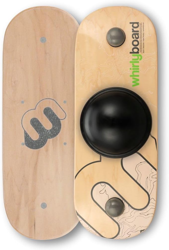 Whirly Board Wide 360˚ | Standing Desk Balance Board | Wobble Board Portable Home Gym | Snowboard Training | Surf trainer | Balance Board for Kids & Adults | Core Balance Trainer