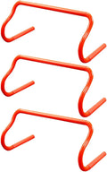 3pcs Adjustable Speed Agility Training Hurdles Set, Lightweight Detachable Orange Mini Hurdles for Football Basketball Soccer Quarterback Athletic Speed Drills