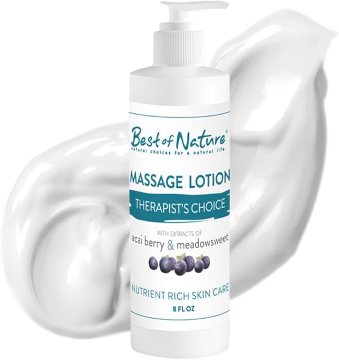 Therapist's Choice Massage Lotion, Professional Grade, Unscented, with Acai Berry and Arnica (8 fl oz)