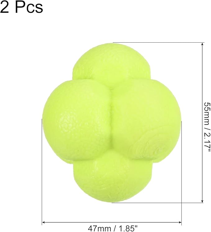 PATIKIL Bounce Reaction Balls Coordination Training Ball Agility Trainer TPR High Difficulty, for Speed Reflex, Pink