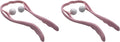 Mount Plus M1212 Shiatsu Neck Massager for Neck and Shoulder with Deep Tissue Trigger Point Manual Self Muscle Massage for Muscle Pain Relief (Simulates Massage Therapist Hands) (2 Pack Pink)