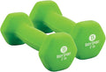 Body Sport Neoprene Dumbbell Weight - Latex-Free, Strength Training Equipment for Home Fitness & Gym Workouts