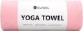 Eunzel Hot Yoga Towel Non Slip Yoga Mat Towel Non-Slip Sweat Absorbent Microfiber Towel for Hot Yoga, Pilates and Workout 72" x 26.5", Pink