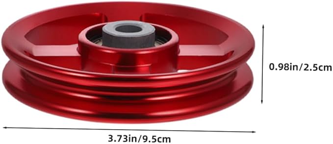 3pcs Aluminum Pulley Wheels for Gym Equipment Cable Machine Fitness Pulley System with 95mm Bearings Aluminum Alloy Bracket Attachment for Strength Training