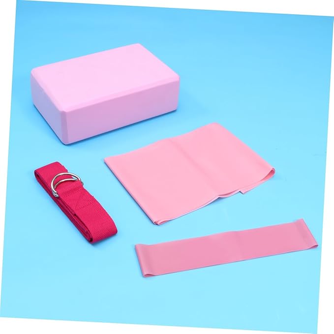 UPKOCH Yoga Block Set Yoga Mat Straps Included Latex Pull Towel Stretch Band Resistance Ring Set