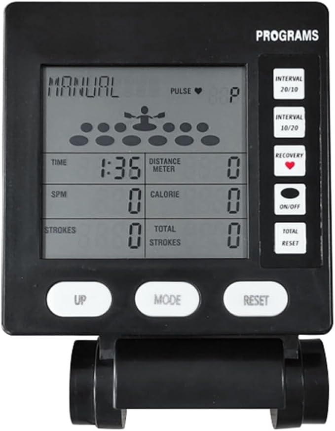 Multifunctional Rowing Machine Counter Speedometer LCD Display Counter Monitor Rower Replacement Parts