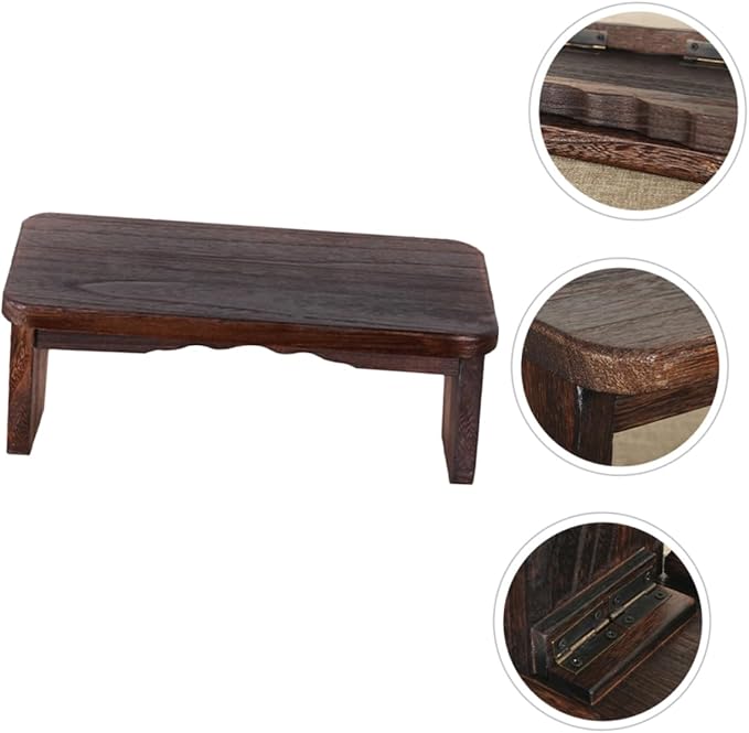 Wood Kneeling Stool Foldable Meditation Bench for Worship Home Use and Travel Wooden Design for Comfortable Sitting and Prayer