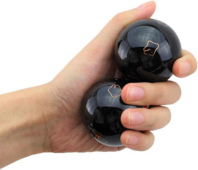 We pay your sales tax Set of 2 Taiji Iron Ball Hand Stress Relief Exercise Finger Health Therapy (C12464)