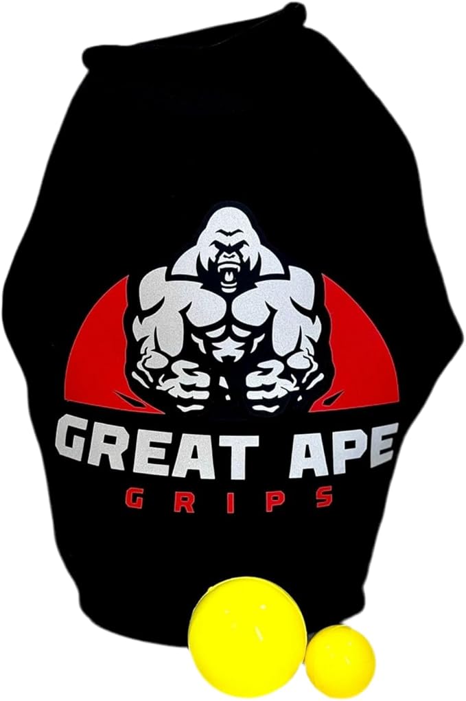 Grip Strength Trainer, Hand Strengthener, Forearm Strengthener, Hand Workout Tool, Forearm Trainer, Wrist Training, Finger Exercise, Hand Strength Training, Forearm Exercise, Grip Strengthener, Increase Hand Strength, Great Ape Grips Black