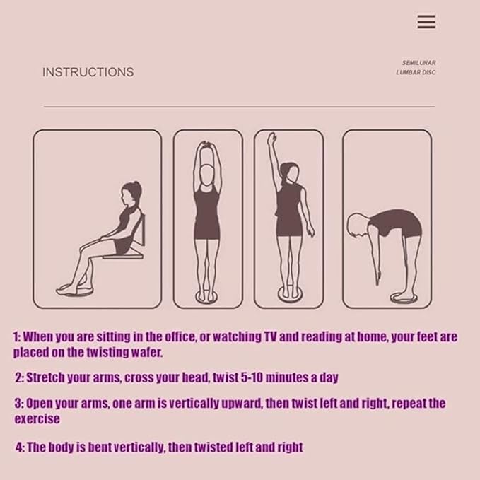 Ab Stomach Waist Trainer Twist Board Machine, Waist Trainer for Women-in 8 Magnets to Stimulate Acupoints to Thin the Abdomen Waist and Arms and Thighs