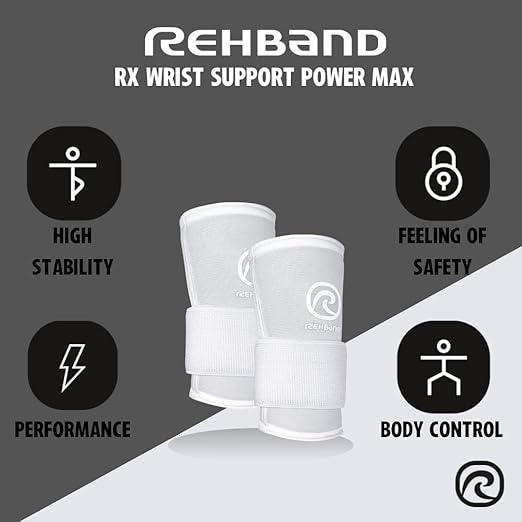 Rehband RX Wrist Support Power Max, 3-in-1 Neoprene Sleeve + Wrap for Strength Training, Protects during Kettlebell Training, stabilizes wrist, forearm protection, Colour:Camo, Size:Medium