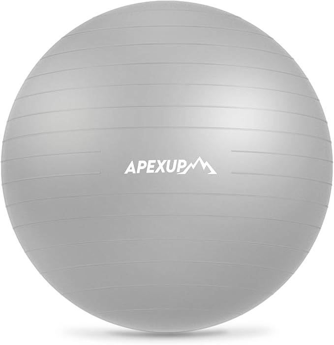 APEXUP Yoga Ball Exercise Ball Anti Slip Heavy Duty for Fitness, Balance & Core Workout