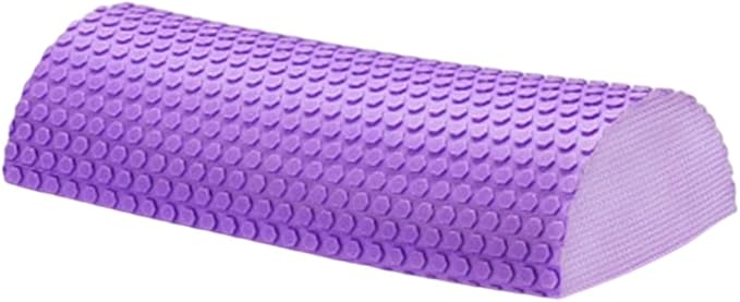 Half Round Foam Roller EVA Back Exercise Shaft Yoga Columns for Deeply Tissue Muscle Massage Blue,Sports