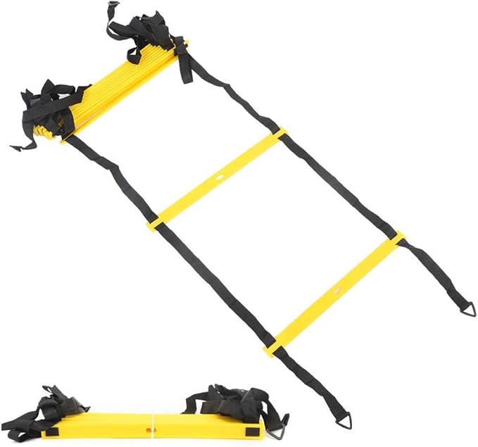 Agility Ladder Speed Training Equipment, 12 Rung 16.4ft Soccer Training Equipment, Football Accessories for Running Competition, Football Training, Warm up and Speed Reinforcement