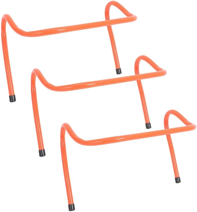 Milisten 3pcs Agility Hurdles for Boys and Girls Sports Training Equipment for Enhanced Speed Flexibility Coordination and Balance Plastic Hurdles for Football Soccer and Track Practice