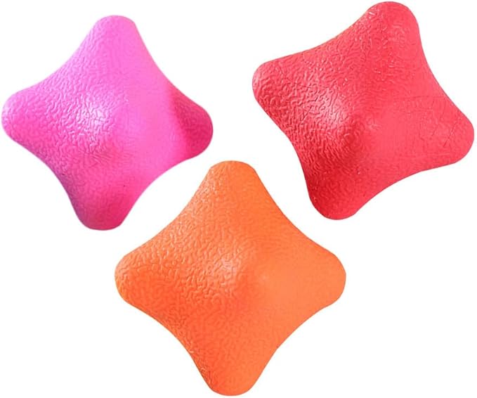 Toyvian 6 Pcs Agility Reaction Reflex Balls Bounce Ball Training Pack for Hand Eye Coordination Sports Workout Indoor Outdoor